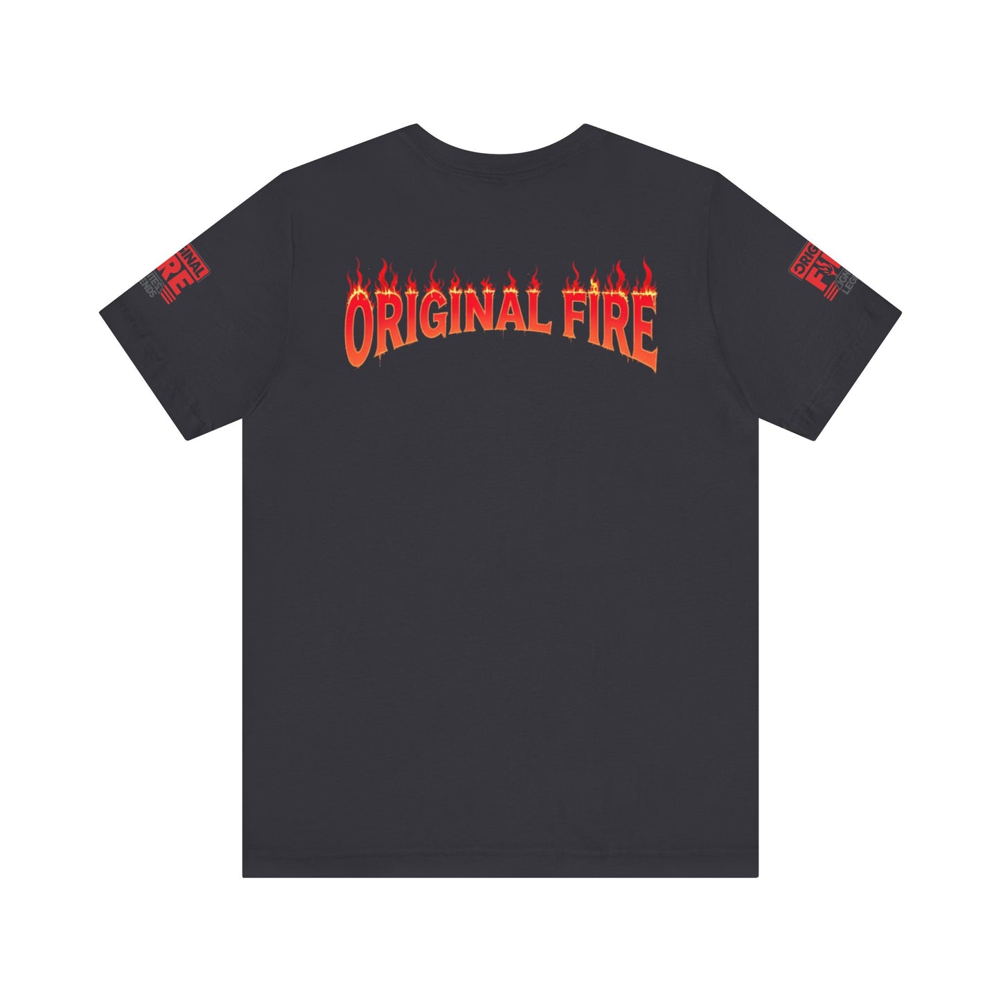 Men's Fire-Themed Graphic Tee, Original Fire Ignites Legends