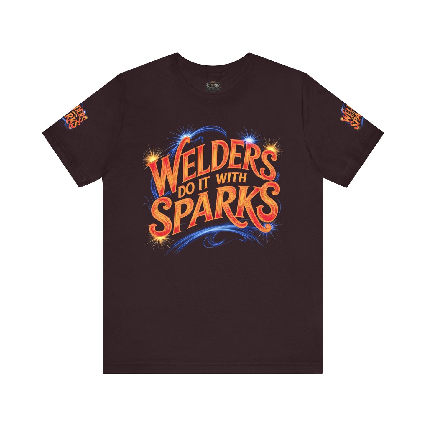 Welders Do It with Sparks Tee, Welding T-Shirt, Unisex Graphic Shirt, Gift for Welders, Funny Workwear, Secret Santa