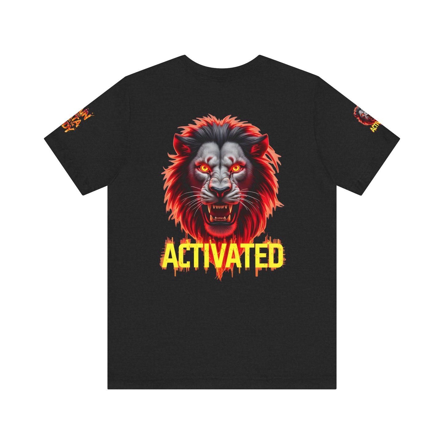 Fierce Lion Graphic Tee, Pain is Just Data Leaving the Body Shirt, Motivational Apparel, Unisex T-Shirt, Gift for Him/Her