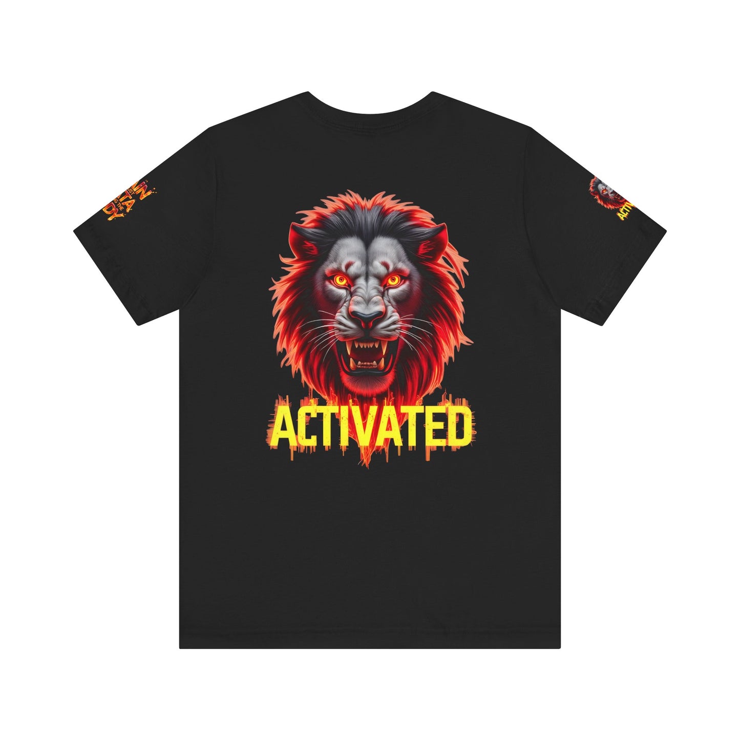 Fierce Lion Graphic Tee, Pain is Just Data Leaving the Body Shirt, Motivational Apparel, Unisex T-Shirt, Gift for Him/Her
