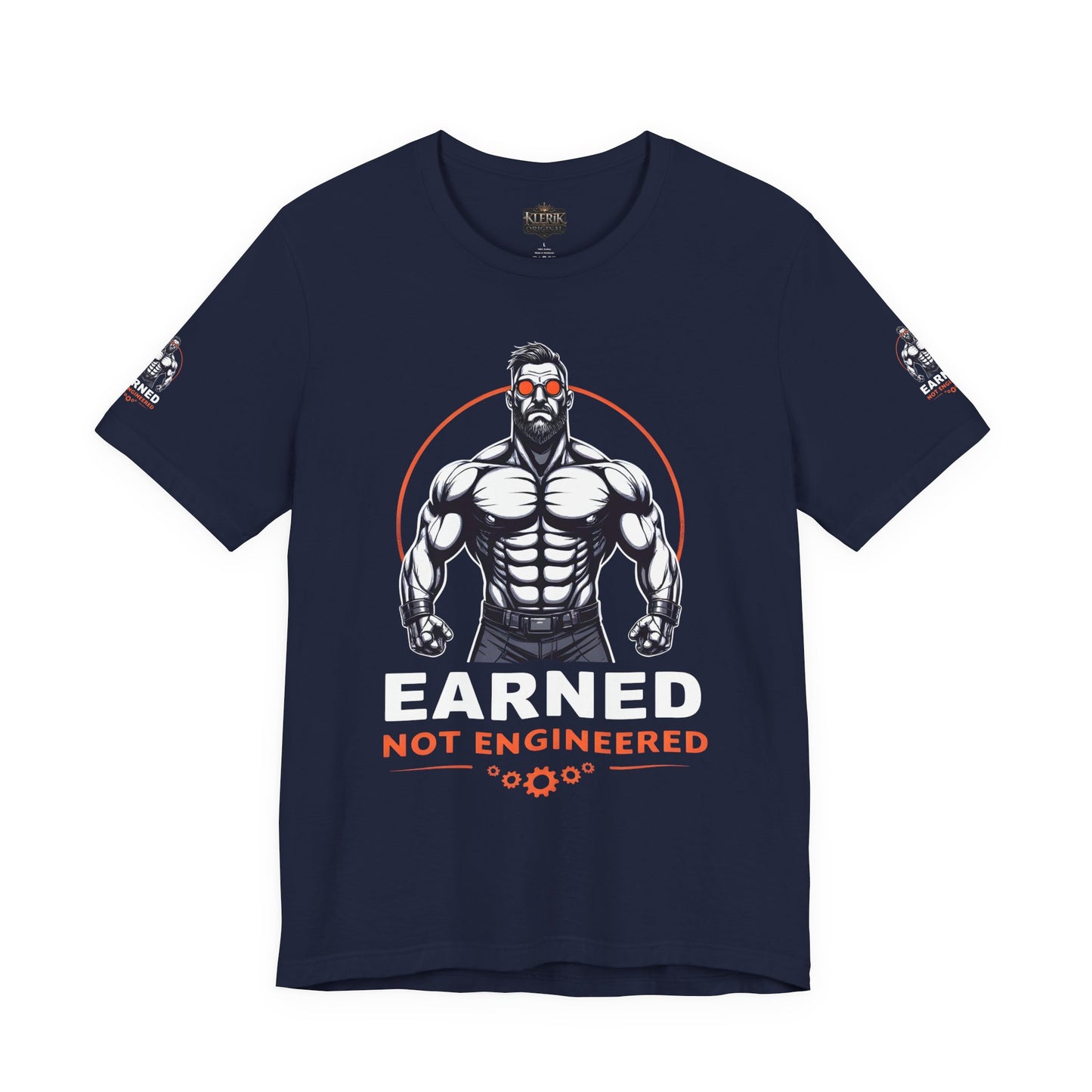 EARNED NOT ENGINEERED -  Breathe Lift Repeat, Gym Shirt, Workout Apparel, Motivational T-Shirt, Fitness Gift, Casual Wear