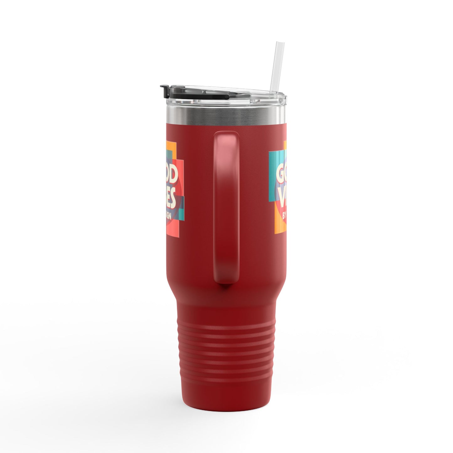 Good Vibes Insulated Travel Mug | 40oz | Perfect for Road Trips, Coffee Lovers, Gifts, Summer Days, Women & Men