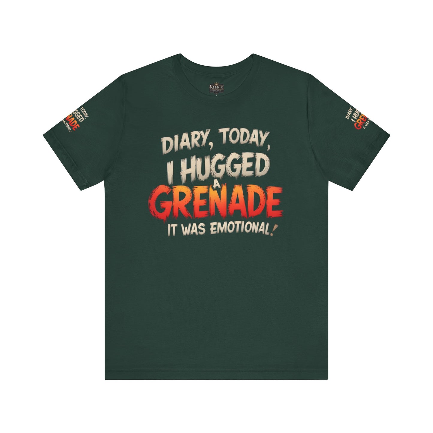 Emotional Grenade Tee, Funny Graphic T-Shirt, Unisex Humor Shirt, Casual Wear, Gift for Friends, Mood Apparel