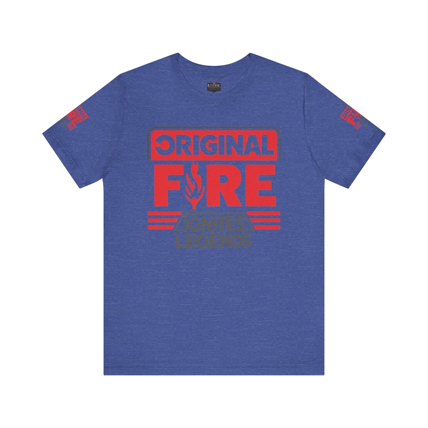 Men's Fire-Themed Graphic Tee, Original Fire Ignites Legends