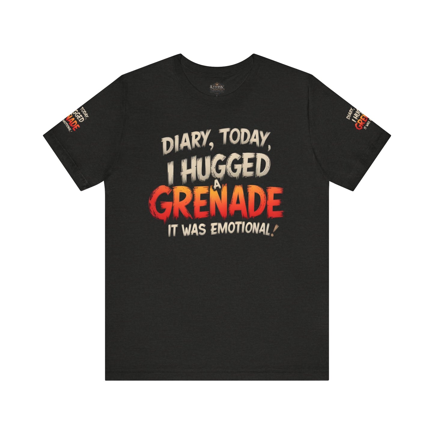 Emotional Grenade Tee, Funny Graphic T-Shirt, Unisex Humor Shirt, Casual Wear, Gift for Friends, Mood Apparel