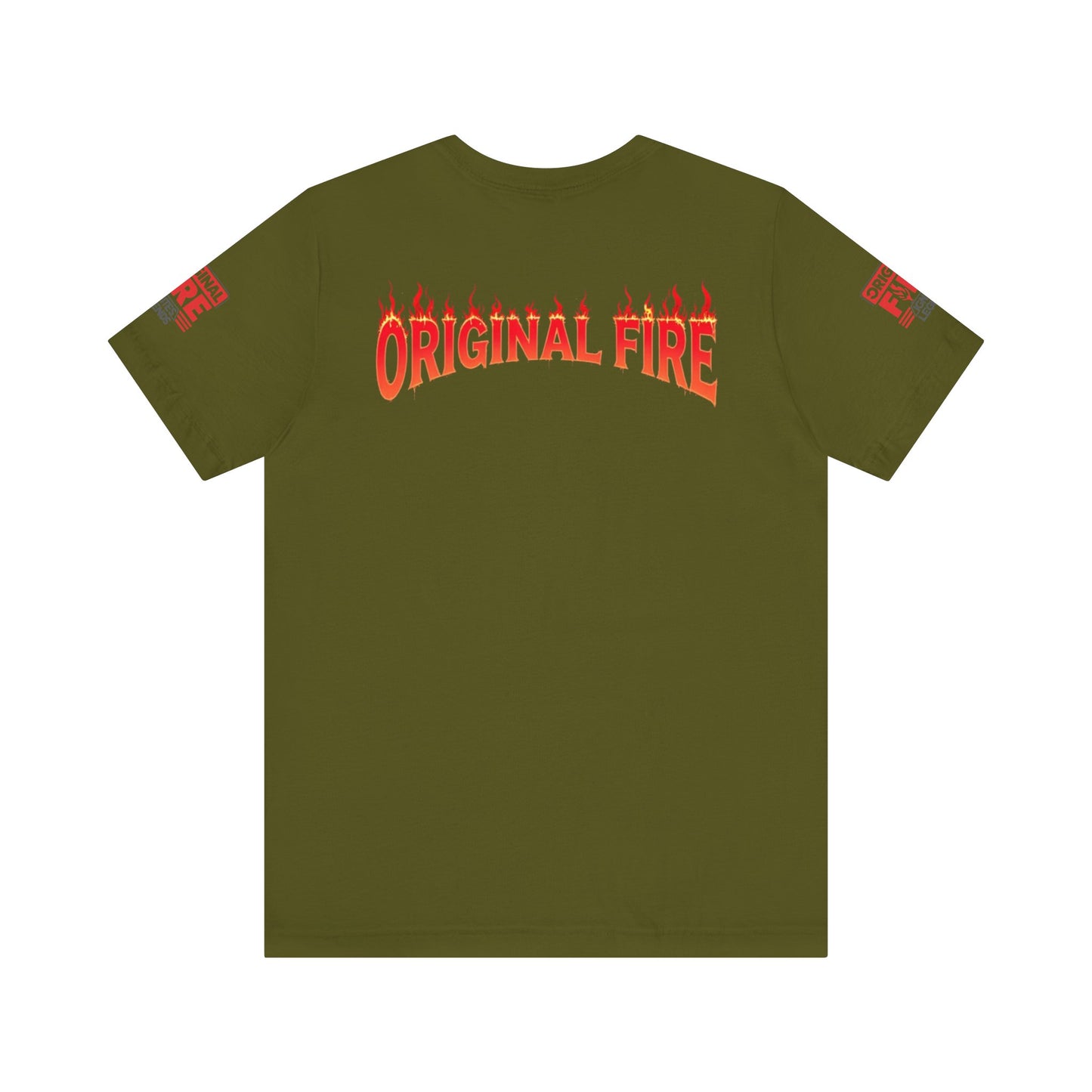 Men's Fire-Themed Graphic Tee, Original Fire Ignites Legends