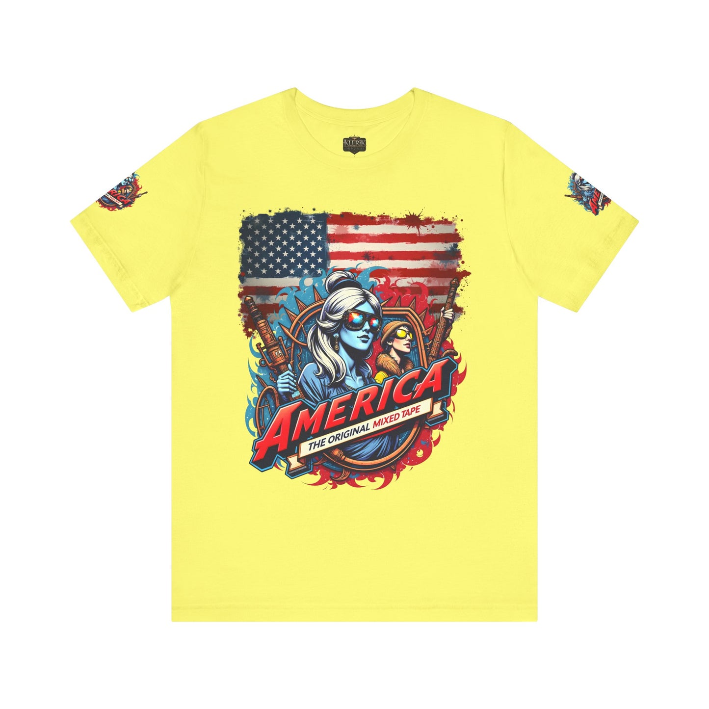 Patriotic Graphic Tee, Unisex Short Sleeve Shirt, American Flag Top, Vintage Americana T-Shirt, Ideal for Independence Day, Casual Wear