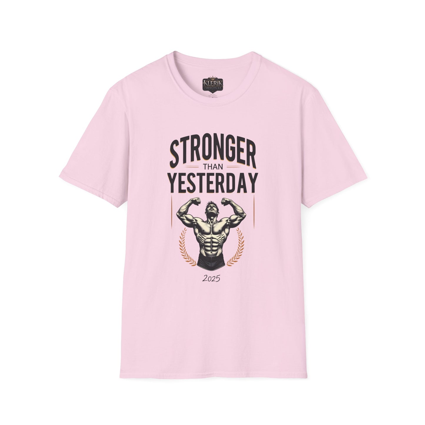 Stronger Than Yesterday Unisex Softstyle T-Shirt | Motivational Gym Tee, Fitness Gift, Workout Apparel, Inspirational Shirt, Casual Wear
