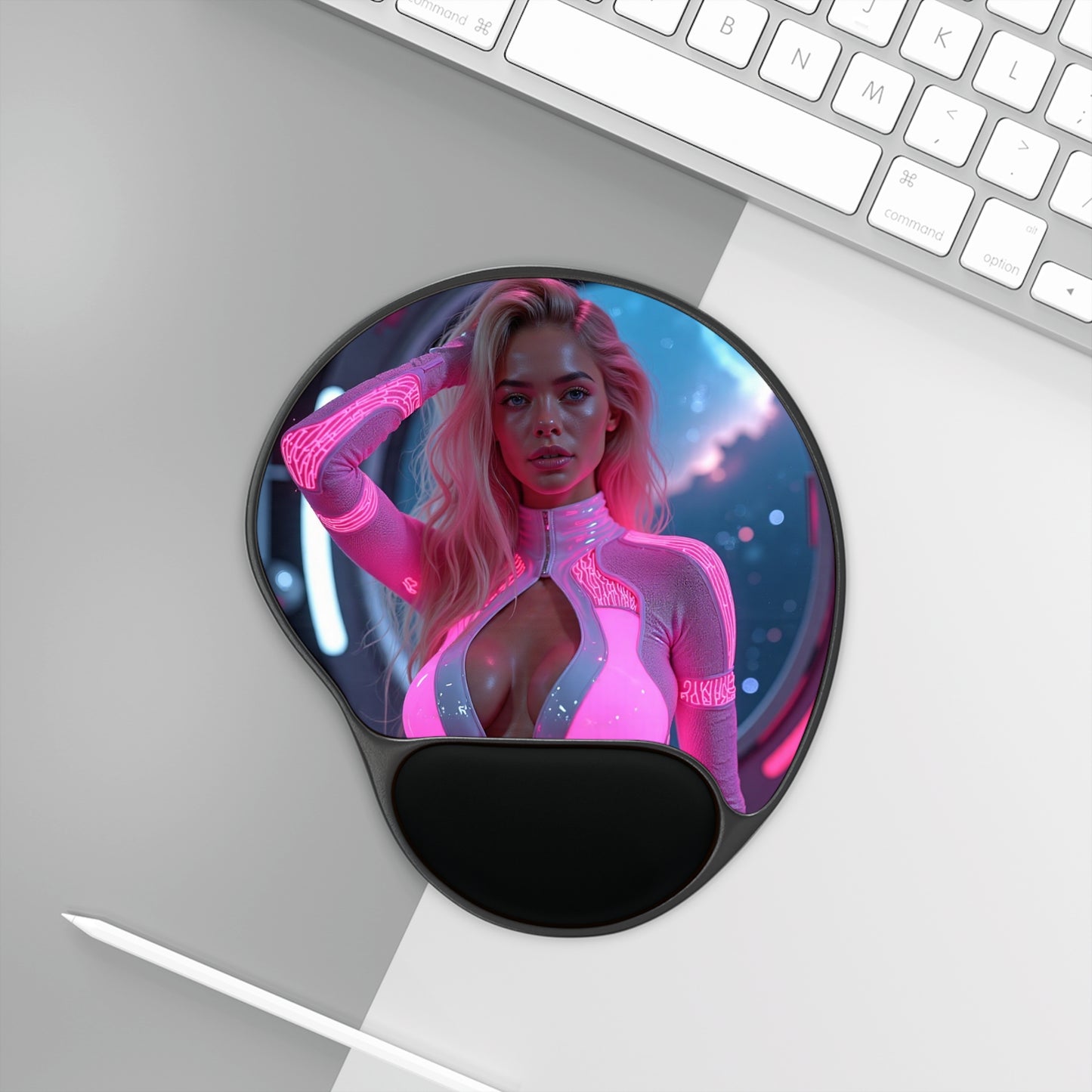 Stylish Mouse Pad with Wrist Rest - Vibrant Design for Gamers and Creatives