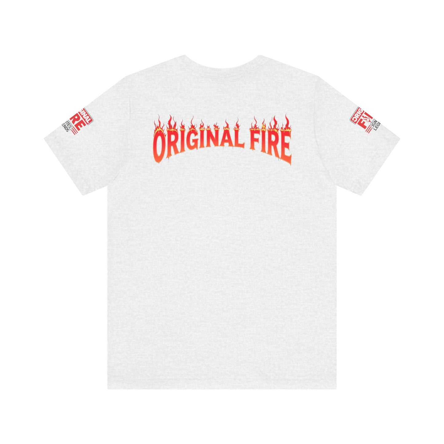 Men's Fire-Themed Graphic Tee, Original Fire Ignites Legends