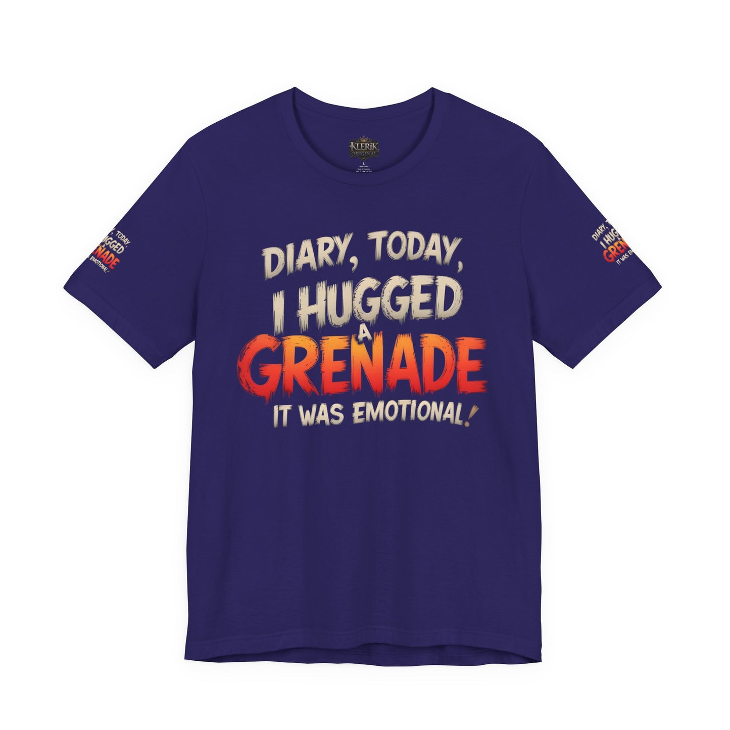 Emotional Grenade Tee, Funny Graphic T-Shirt, Unisex Humor Shirt, Casual Wear, Gift for Friends, Mood Apparel