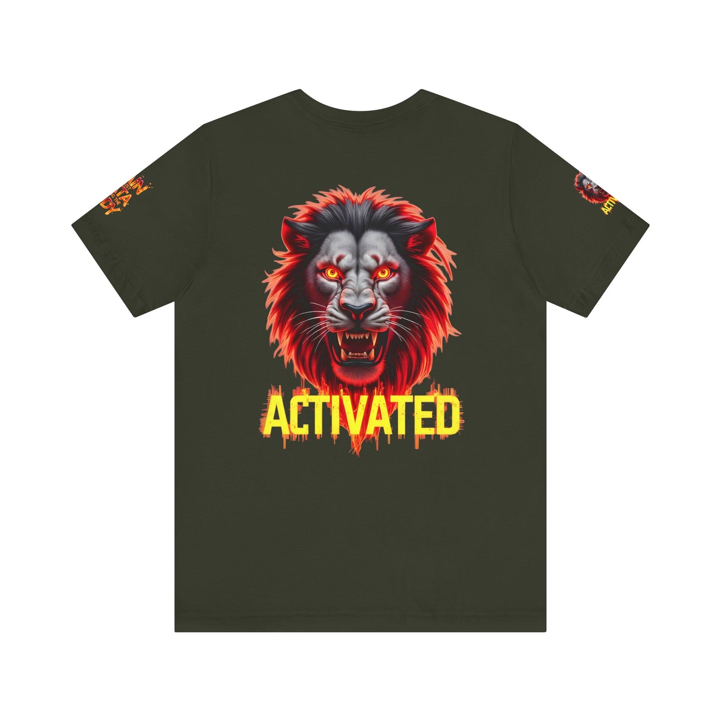 Fierce Lion Graphic Tee, Pain is Just Data Leaving the Body Shirt, Motivational Apparel, Unisex T-Shirt, Gift for Him/Her