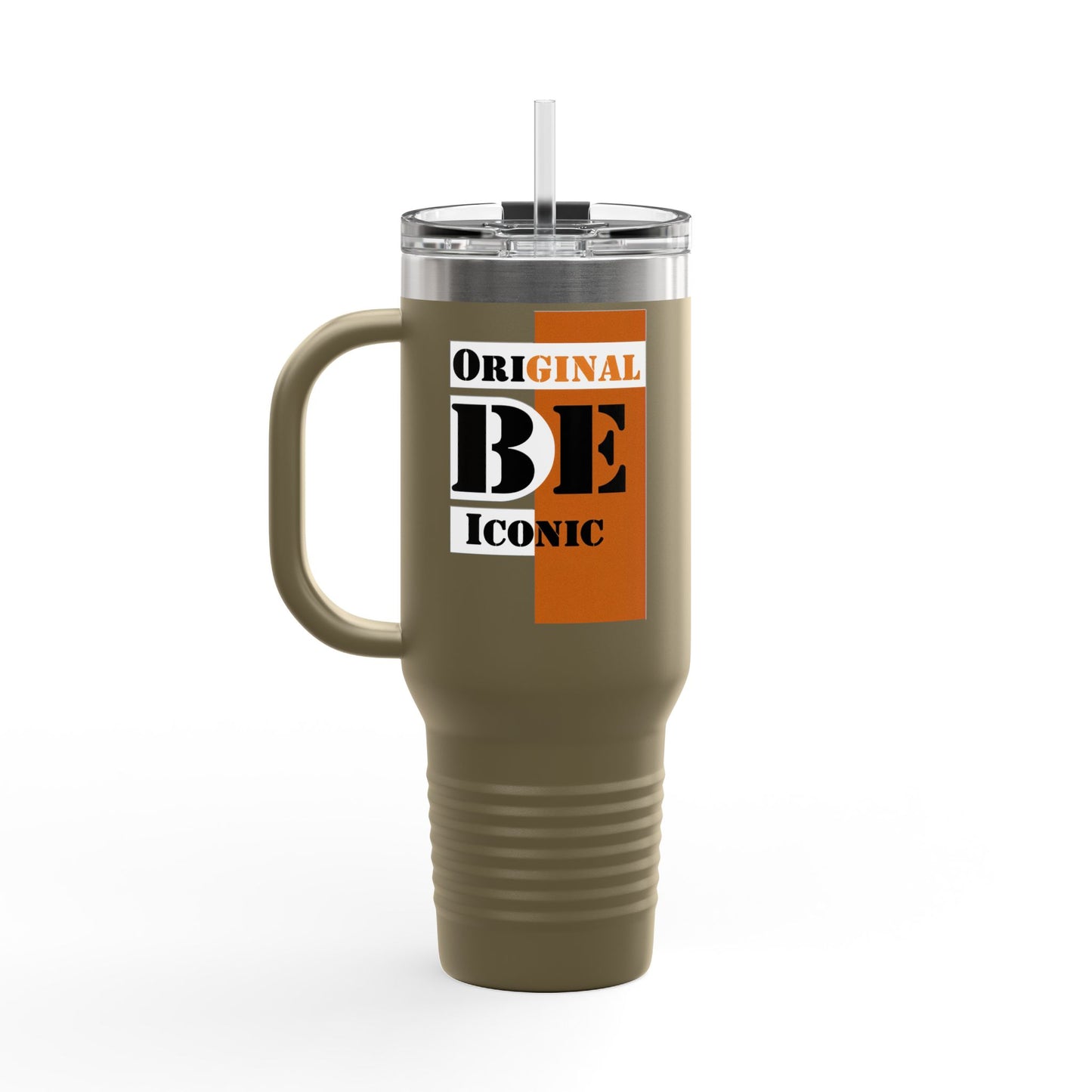 Insulated Travel Mug, Be Iconic 40oz, Travel Tumbler, Stylish Coffee Mug, Perfect Gift For Coffee Lovers, Outdoor and Office Use