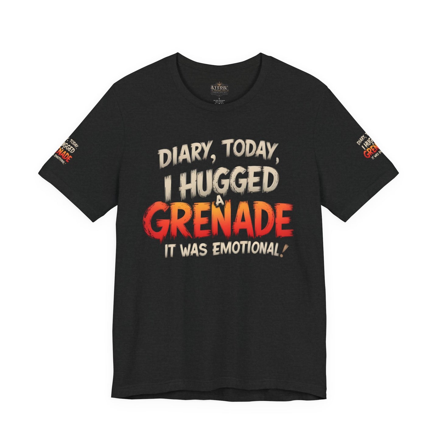 Emotional Grenade Tee, Funny Graphic T-Shirt, Unisex Humor Shirt, Casual Wear, Gift for Friends, Mood Apparel