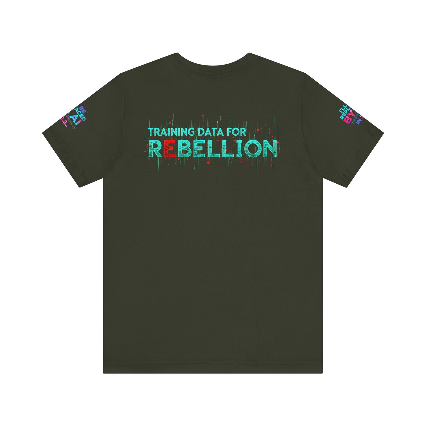 AI Rebellion Graphic Tee | Unisex Short Sleeve Shirt, Tech Humor T-shirt, Gift for AI Enthusiasts, Geek Fashion, Statement Clothing