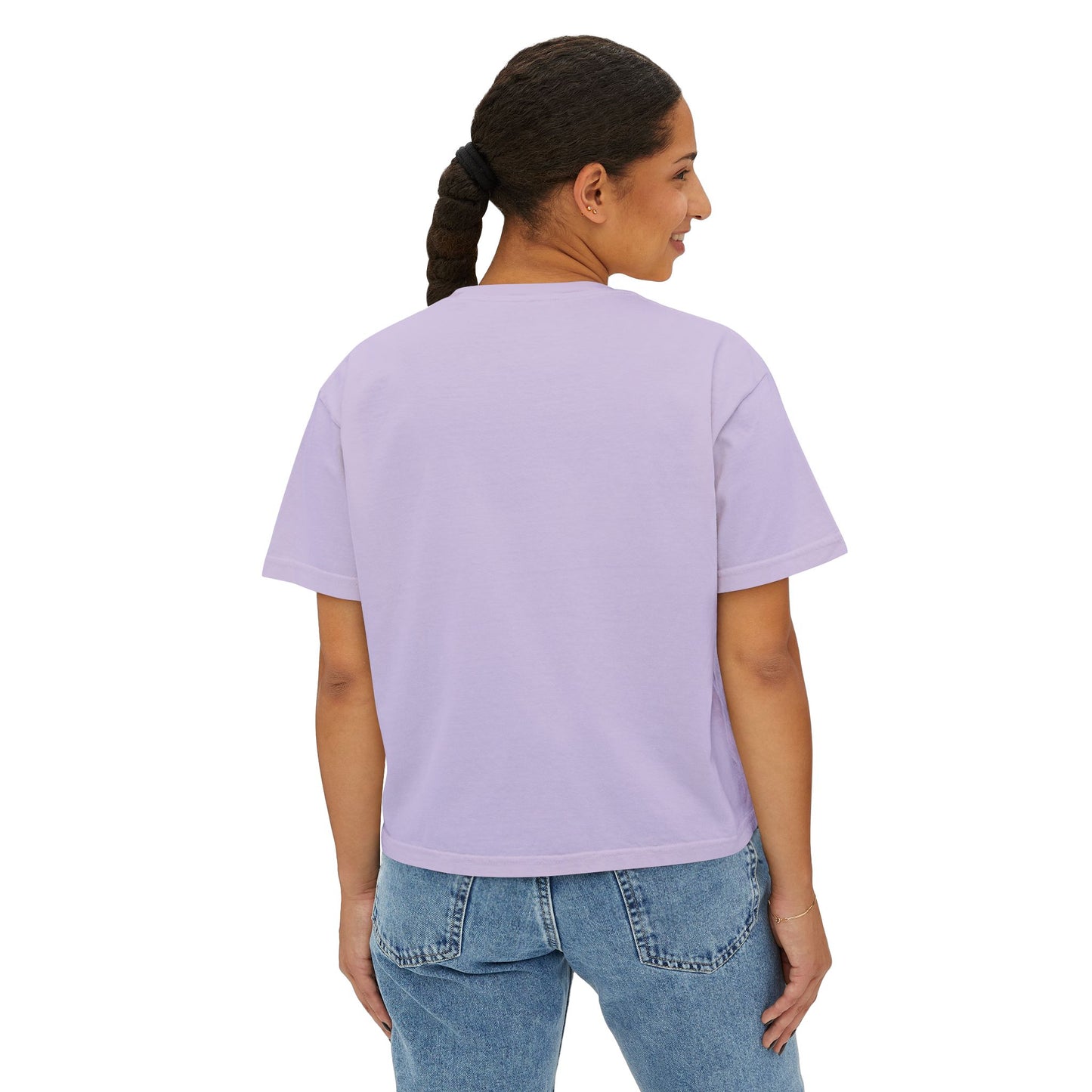 Fitness-Inspired Women's Boxy Tee - My Warm Up Is Longer Than Your Relationship