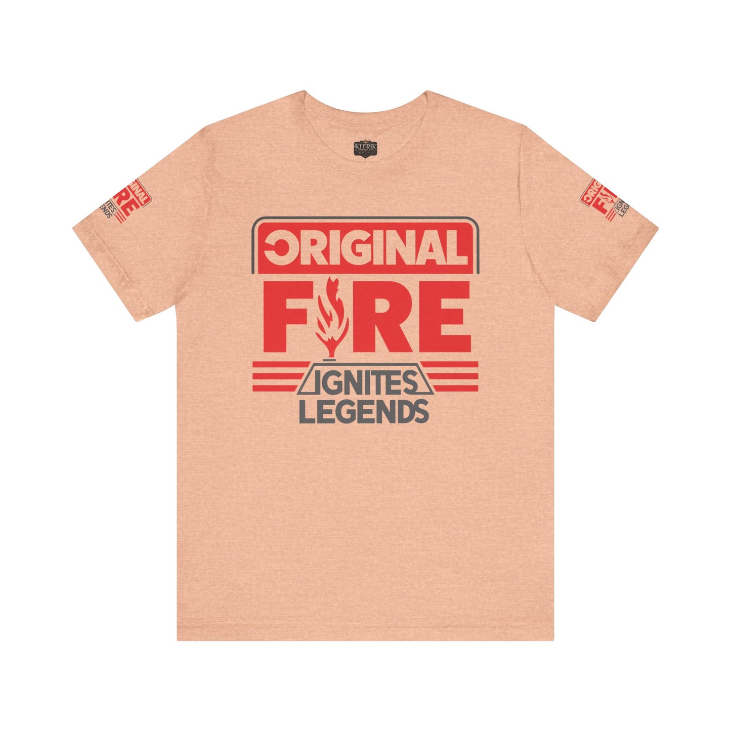 Men's Fire-Themed Graphic Tee, Original Fire Ignites Legends