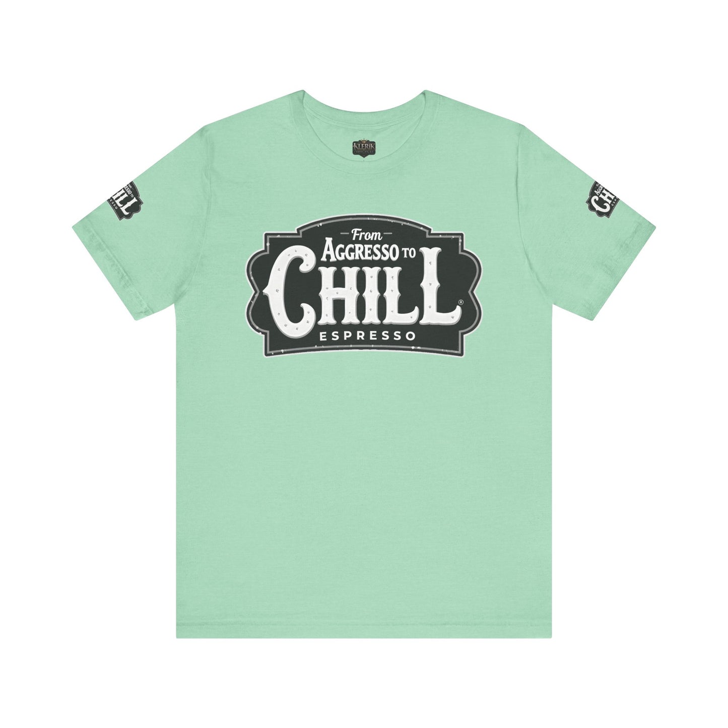 From Aggresso to Chill Espresso Unisex Tee, Relaxed Fit T-Shirt, Coffee Lover Gift, Casual Wear