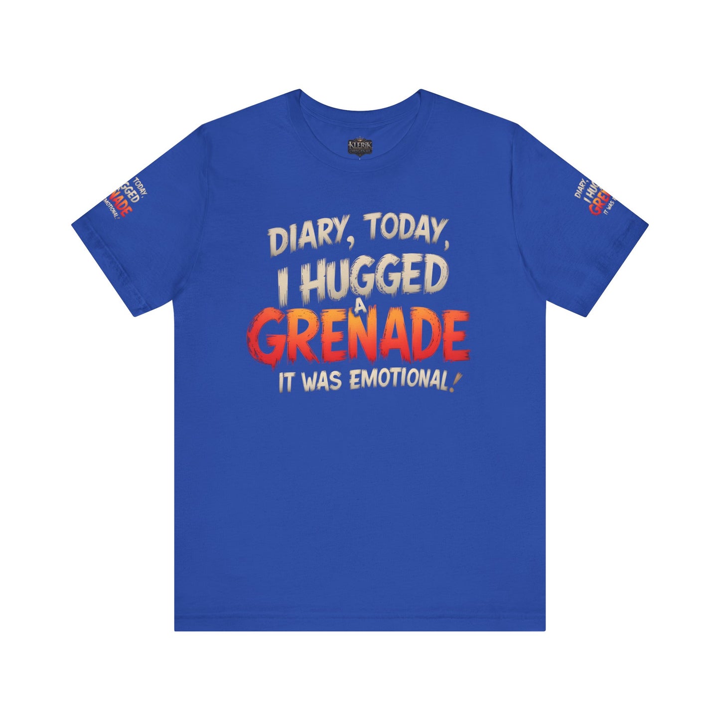 Emotional Grenade Tee, Funny Graphic T-Shirt, Unisex Humor Shirt, Casual Wear, Gift for Friends, Mood Apparel