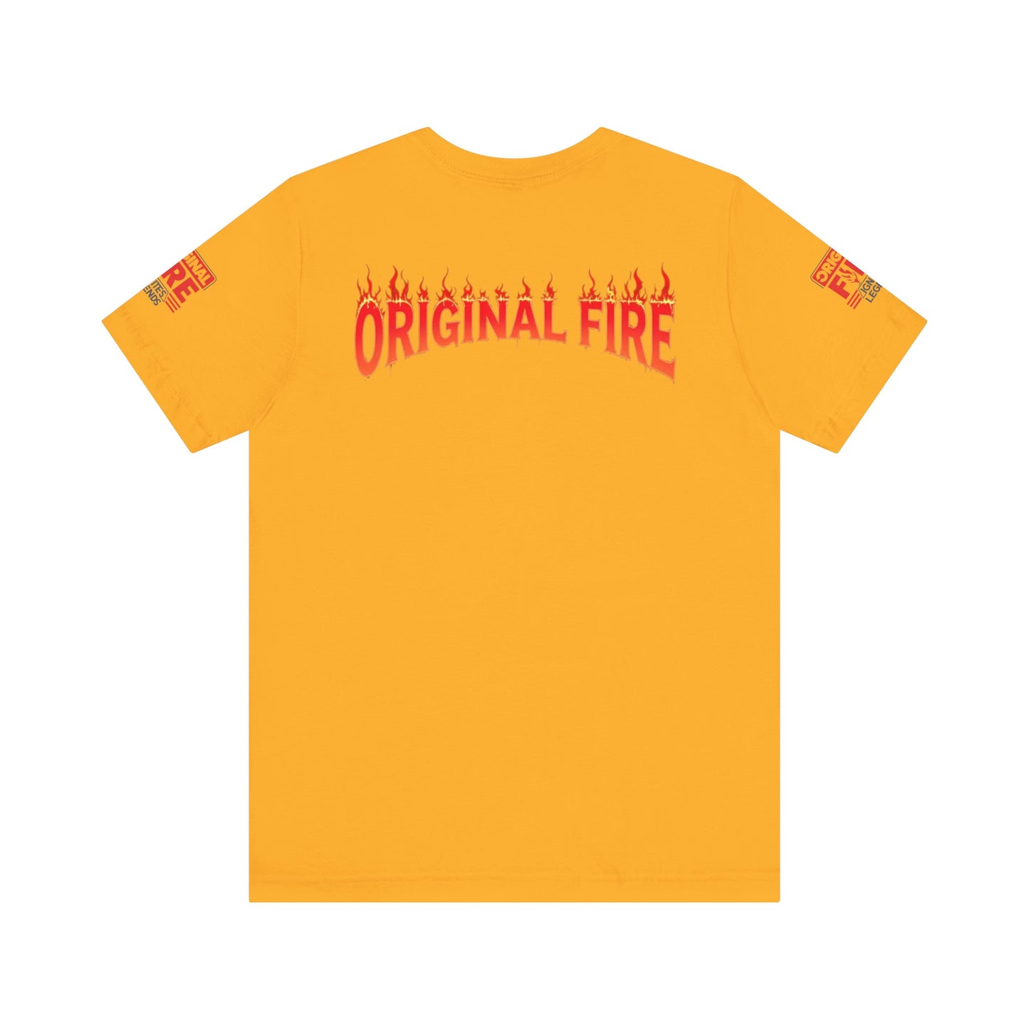 Men's Fire-Themed Graphic Tee, Original Fire Ignites Legends