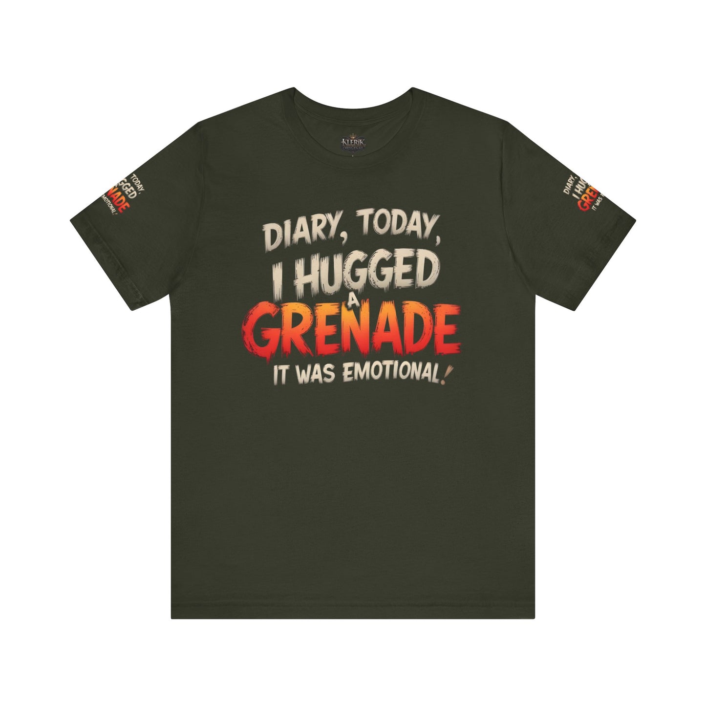 Emotional Grenade Tee, Funny Graphic T-Shirt, Unisex Humor Shirt, Casual Wear, Gift for Friends, Mood Apparel