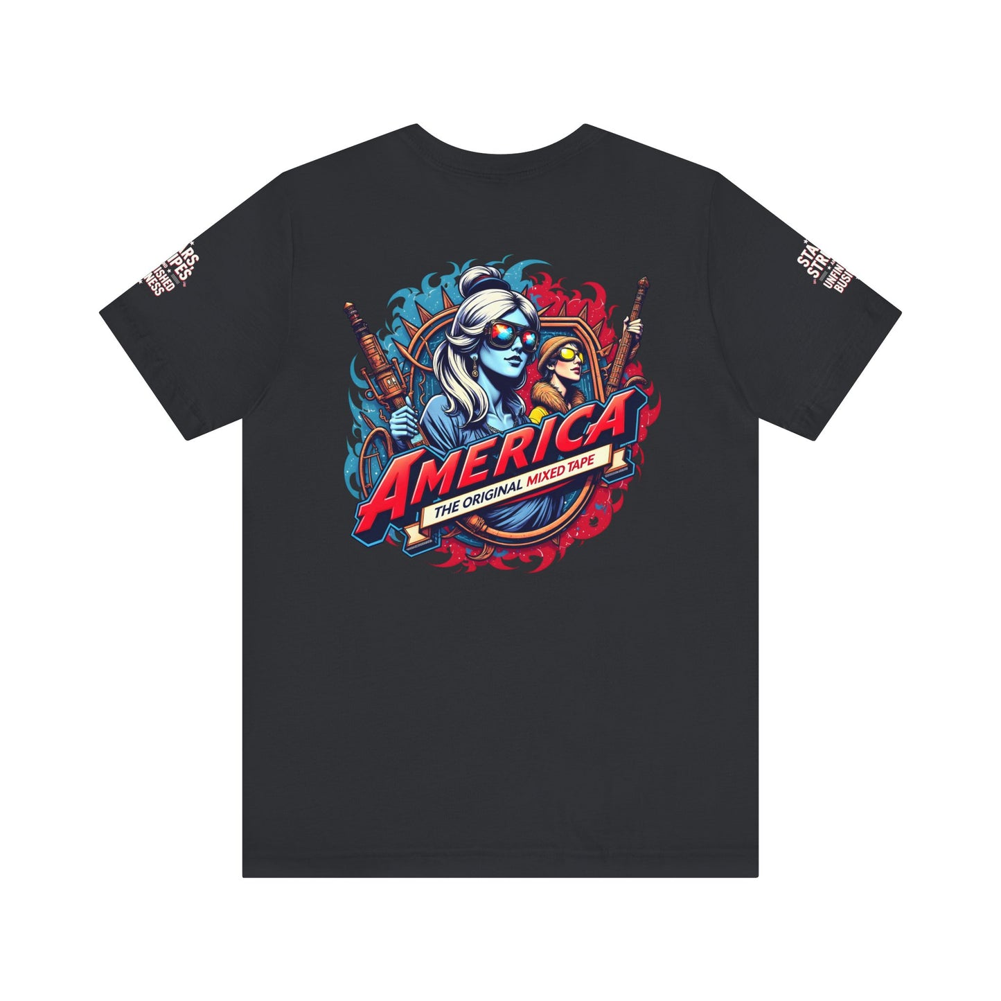 Patriotic Graphic Tee for Celebrations, Casual Wear, Summer BBQ, Independence Day, Gifts for Friends and Family