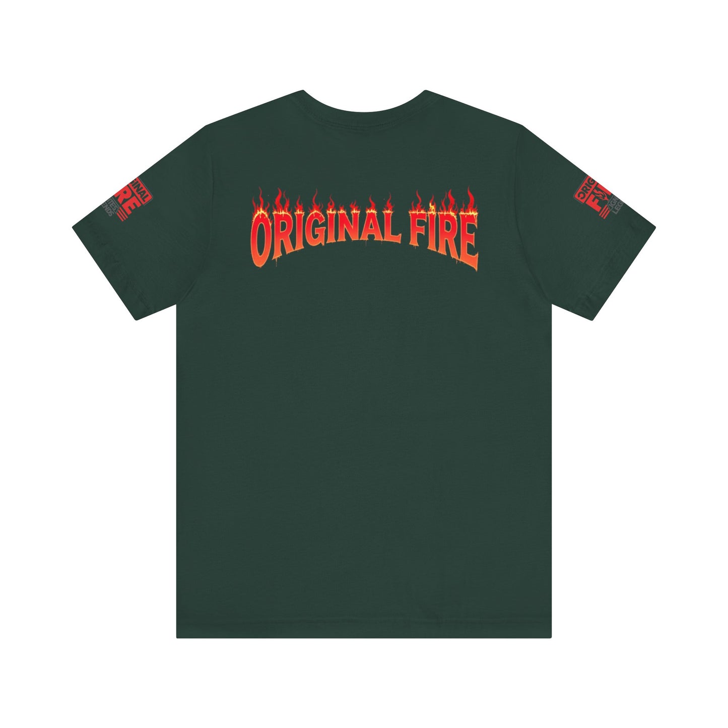 Men's Fire-Themed Graphic Tee, Original Fire Ignites Legends