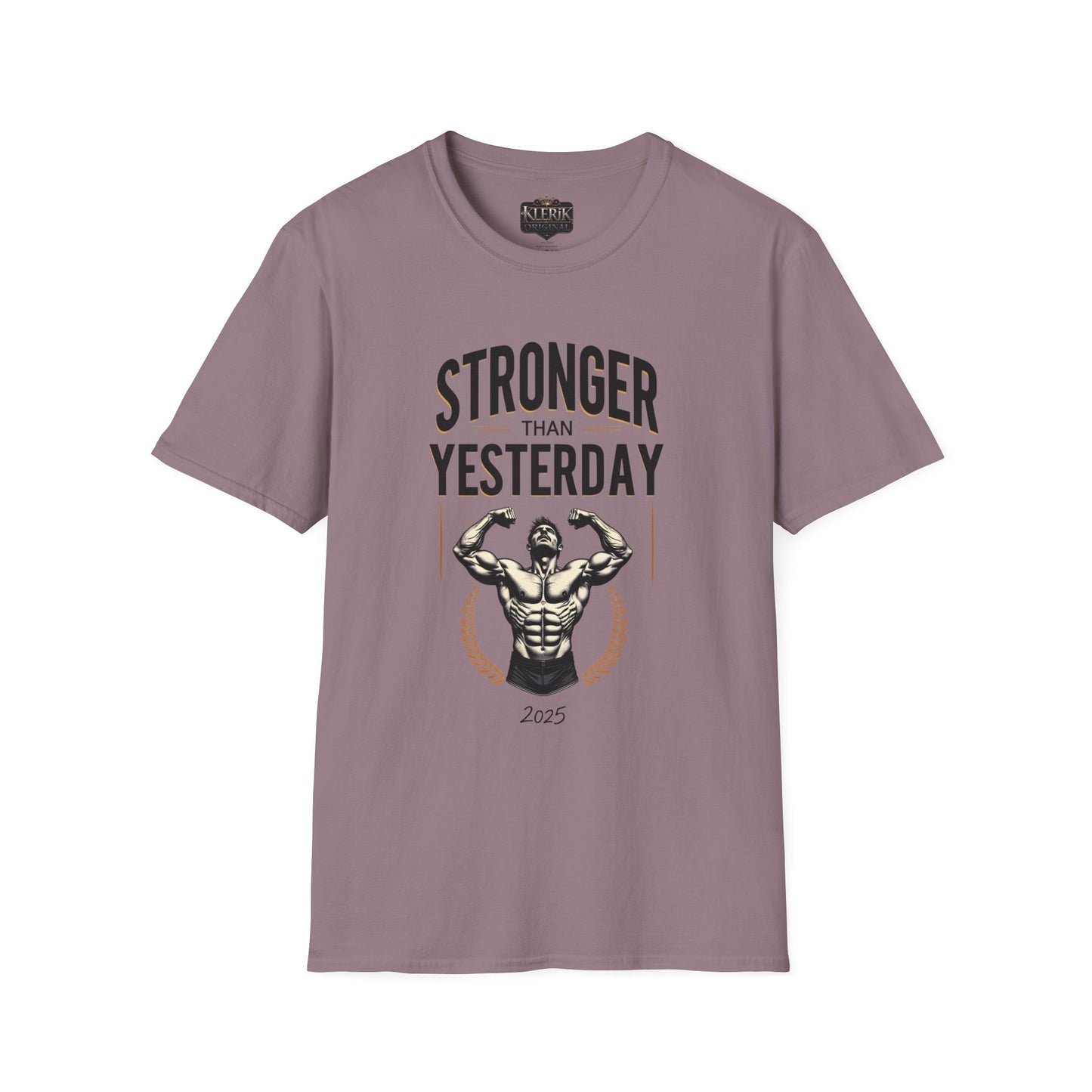 Stronger Than Yesterday Unisex Softstyle T-Shirt | Motivational Gym Tee, Fitness Gift, Workout Apparel, Inspirational Shirt, Casual Wear
