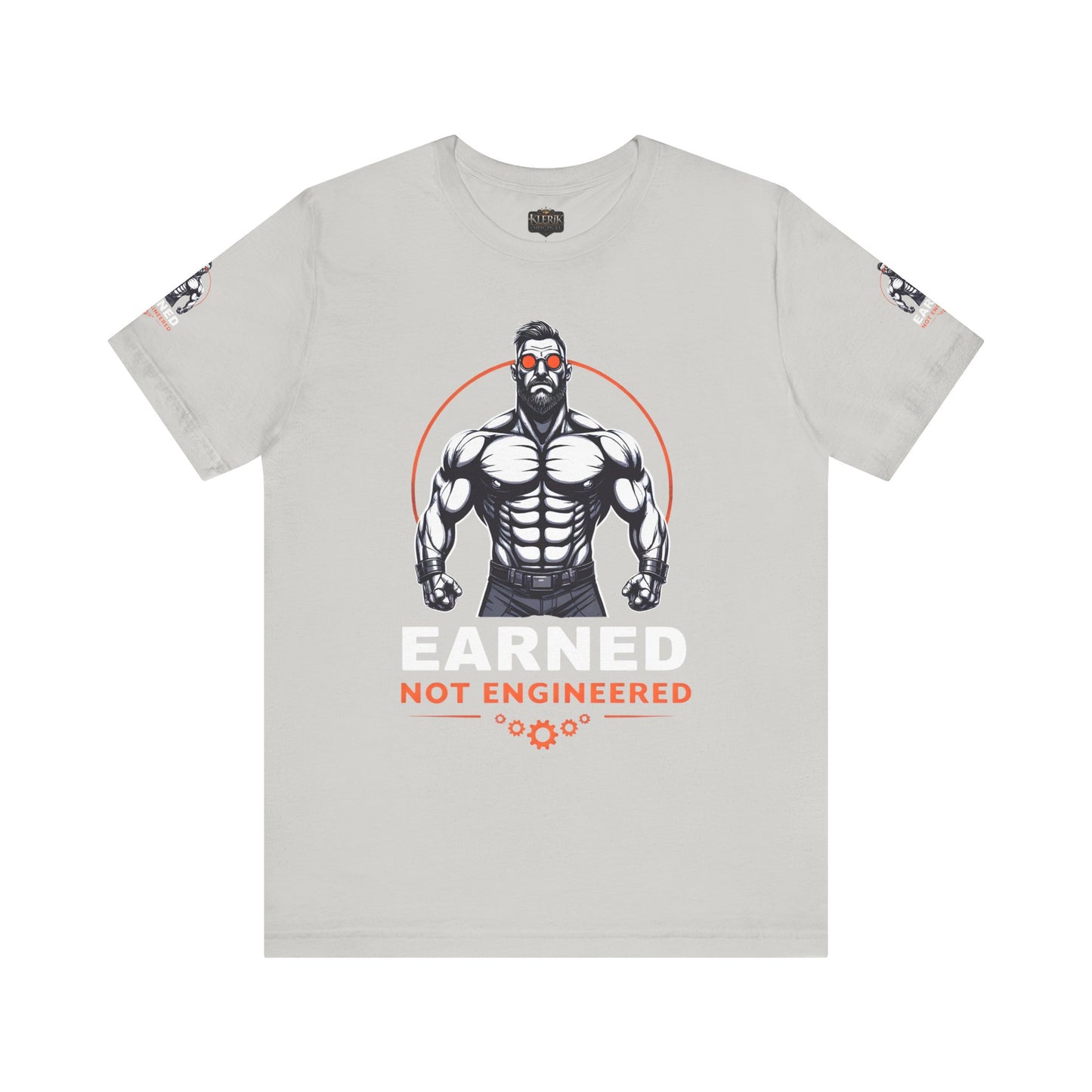 EARNED NOT ENGINEERED -  Breathe Lift Repeat, Gym Shirt, Workout Apparel, Motivational T-Shirt, Fitness Gift, Casual Wear