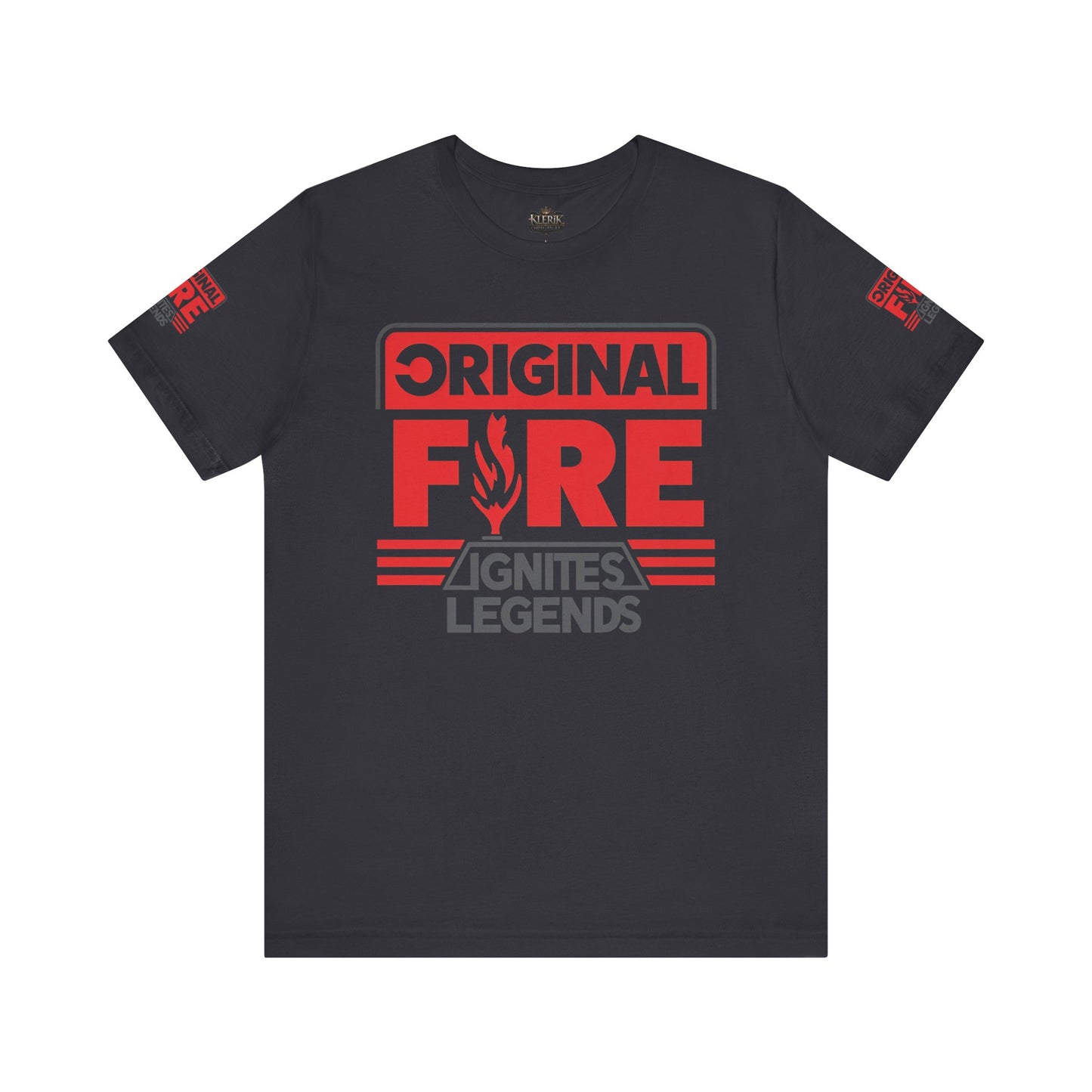 Men's Fire-Themed Graphic Tee, Original Fire Ignites Legends